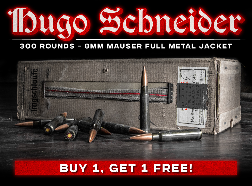 300 Rounds of German Mfg. Hugo Schneider A.G. 8mm AP Military Surplus Ammo - P181 Collectors Sleeve | Centerfire Systems