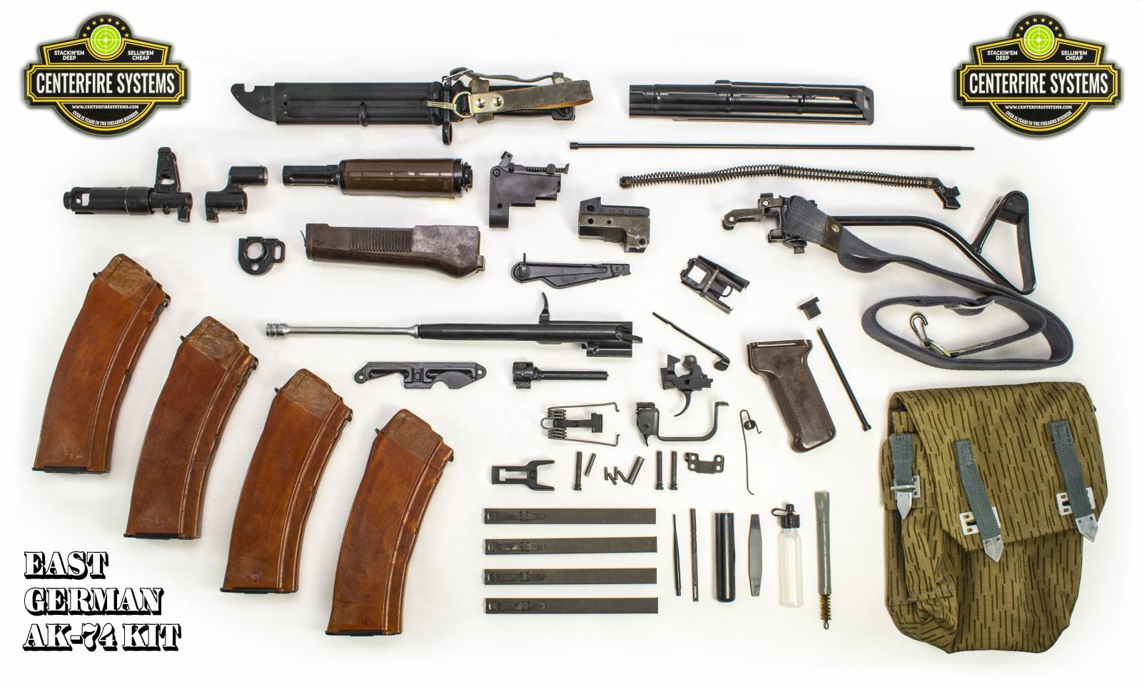 East German AK-74 Mpi-AKS-74n Side Folder Parts Matching, 5.45x39