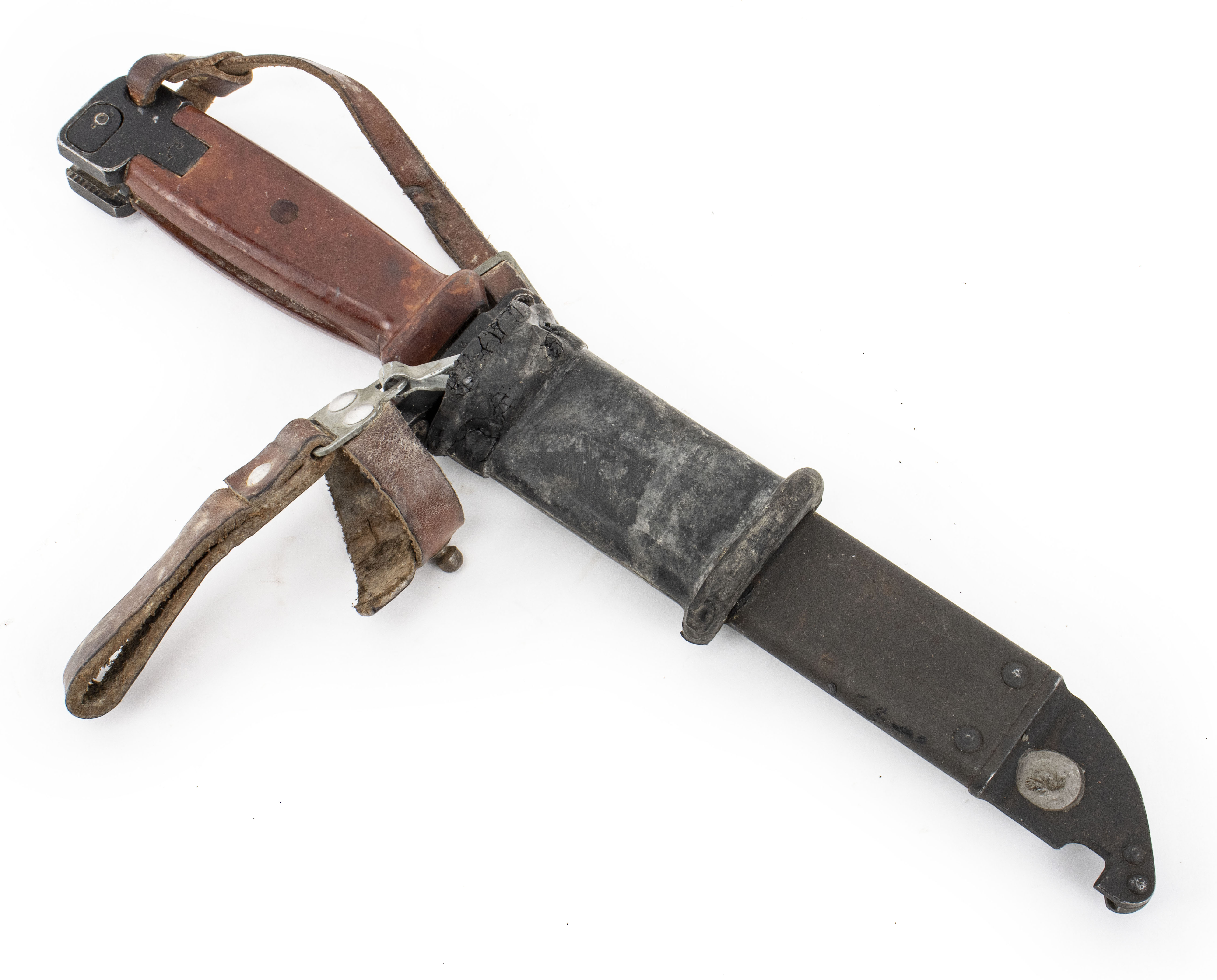 Polish 6H4 AKM Type 2 Bayonet Matching w/ Scabbard