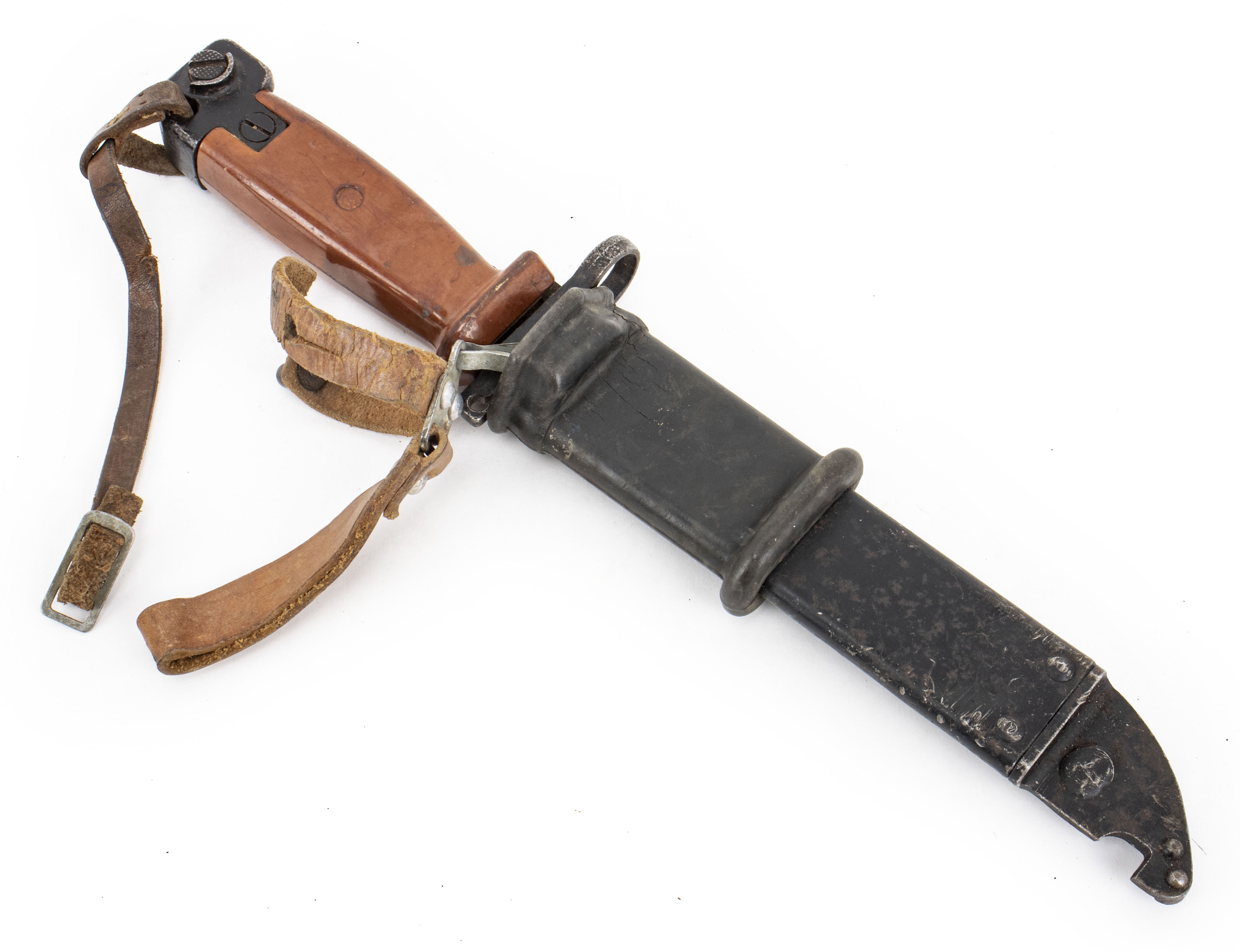 Polish 6H4 AKM Type 2 Bayonet Non-Matching w/ Scabbard