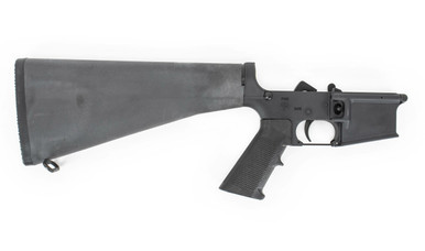 Del-Ton AR-15 5.56x45mm NATO Complete Lower Receiver with Fixed Mil-Spec Stock