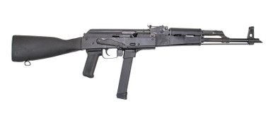 Century Arms WASR-M 9mm Luger 17.25 Barrel w/ Synthetic Stock, Black Polymer Grip & Furniture