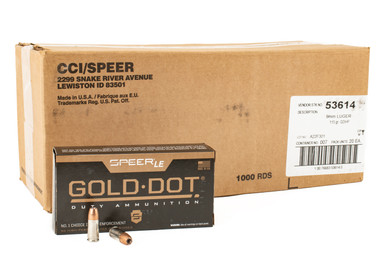 Speer Lawman 45 ACP 230gr TJM 1000rd Case 53653