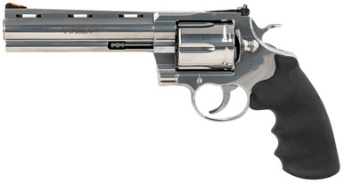 Colt Anaconda 44 Magnum Revolver Recessed Target and Vent Rib w/ Black Hogue Finger Grip - 6