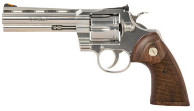 Colt Python 357 Magnum Revolver Recessed Target and Vent Rib w/ Walnut & Colt Medallion Grip - 5