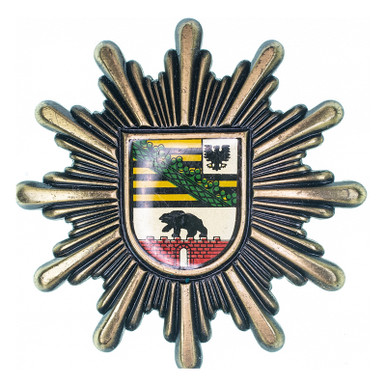 Saxony-Anhalt Police Cap Insignia - Like New