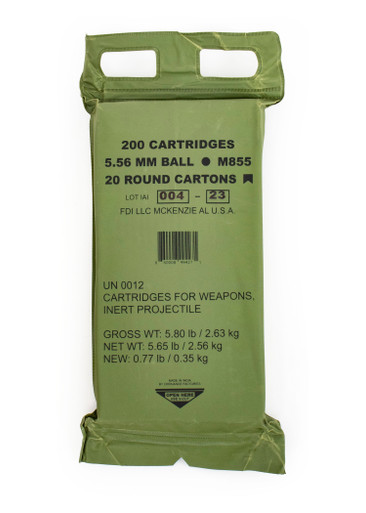 FDI M855 5.56 FMJ 62 GR Green Tip 200Rd Battle Pack