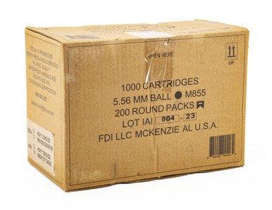 FDI M855 5.56 FMJ 62 GR Green Tip 1000Rd Case