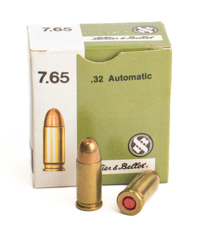 Sellier & Bellot .32 ACP (7.65 Browning) 73gr FMJ – 25rd Box