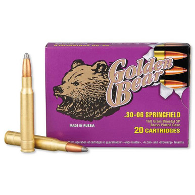 Golden Bear .30-06 Springfield SP 168GR 20rds - Centerfire Systems