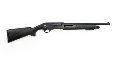 Monastor 103 12ga Black Pump Shotgun - Centerfire Systems