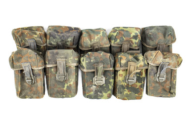 G3 German Flecktarn Double Magazine Pouch - 10 Pack