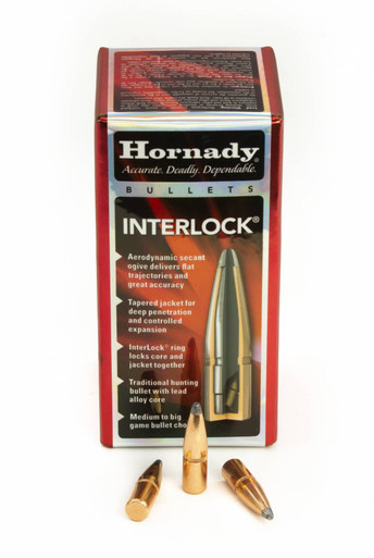Hornady InterLock 270 Win .277 130 gr Spire Point 100 Per Box