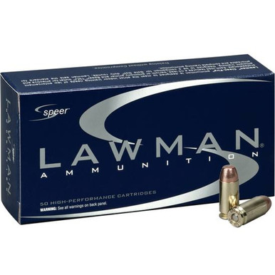 Speer Ammo Lawman 40 S&W 180 gr Total Metal Jacket 50rd Box
