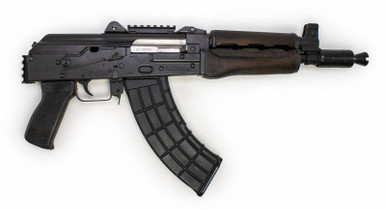 Zastava AK47 Pistol ZPAP92 7.62x39 with Top and Rear Rail, Wooden