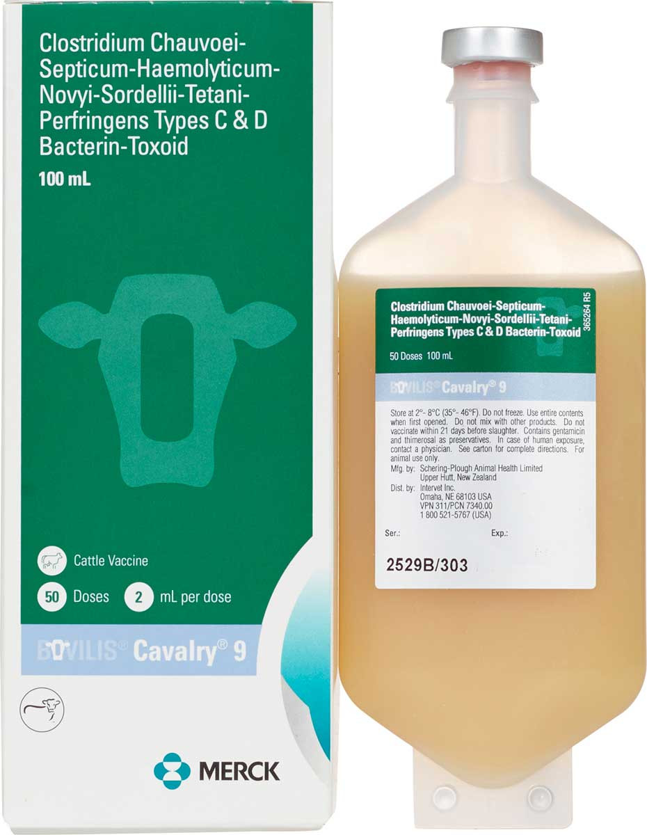 Bovilis Cavalry 9 Cattle Vaccine | Merck Clostridial | Valley Vet