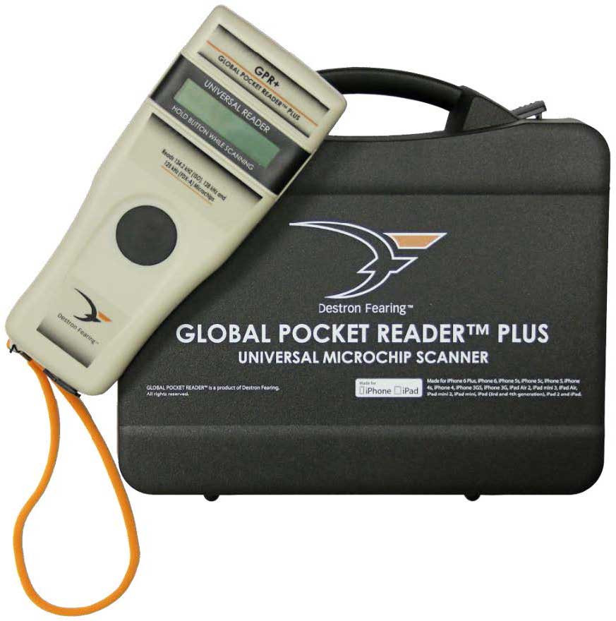 Global Pocket Reader Plus Universal Microchip Scanner Destron Fearing