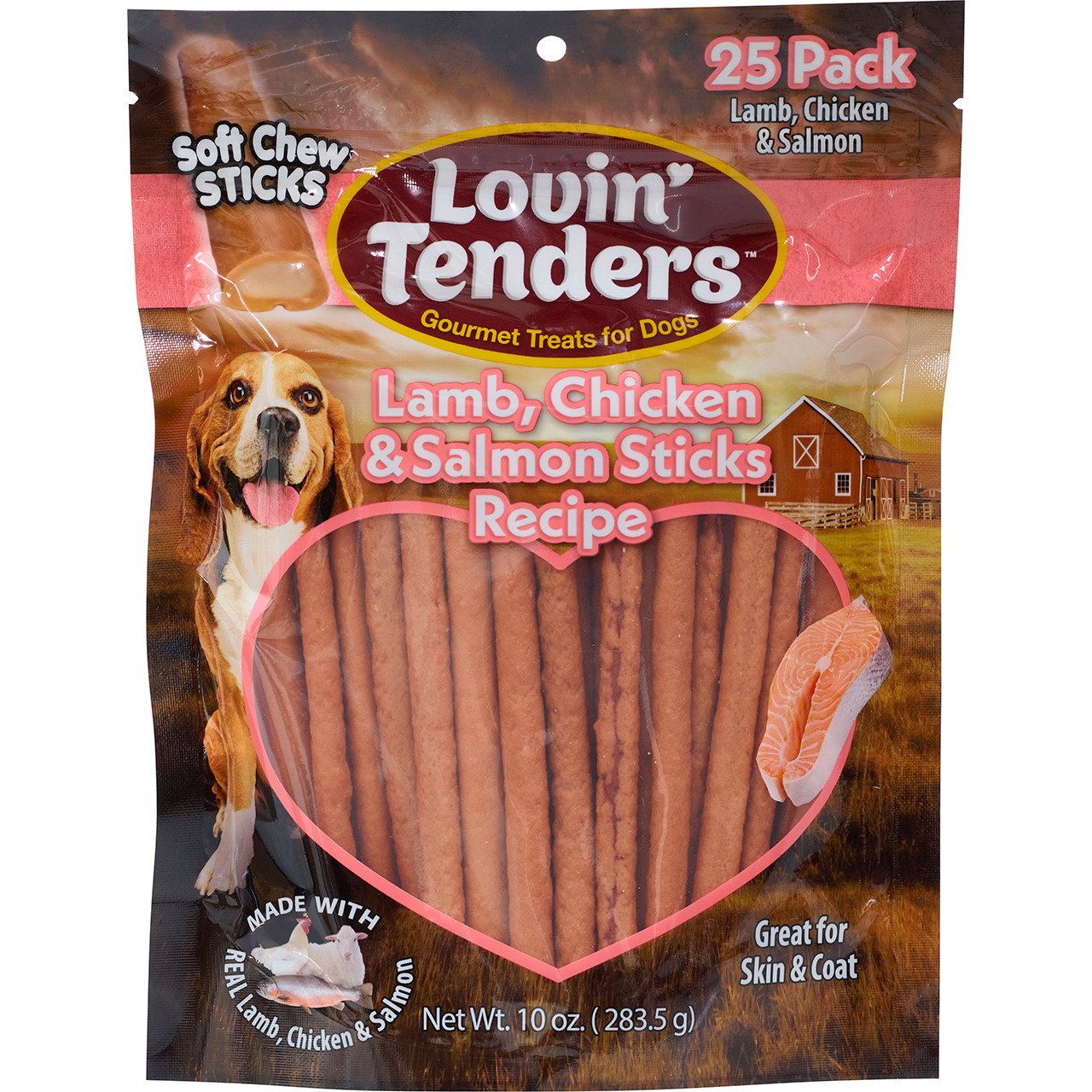 LENOX レノックス　TENDER DEVOTION 犬 Lovin' Tenders Lamb, Chicken and Salmon Sticks Dog Treats Specialty Pr