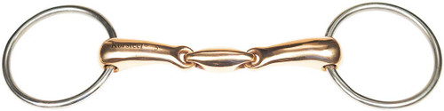 Oval Copper Mouth Loose Ring Horse Bit