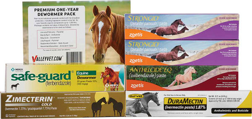 Premium One-Year Paste Horse Dewormer Pack
