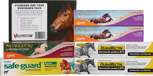 Standard One-Year Paste Horse Dewormer Pack