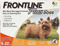 6 doses (8 wks or older 5-22 lbs)
