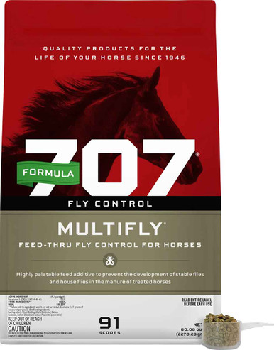 MultiFly Feed-Thru Fly Control for Horses Formula 707 - Valley Vet Sup