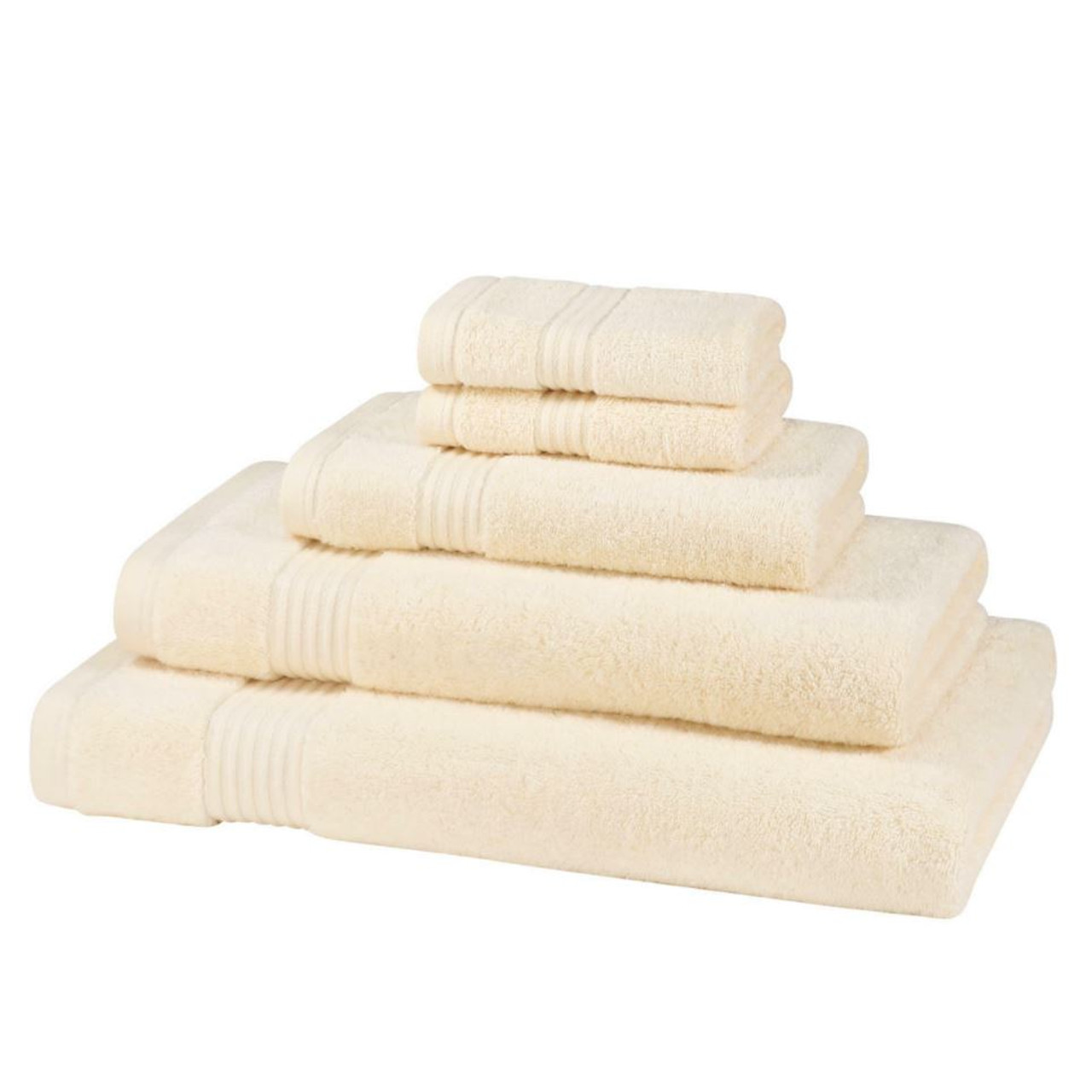 Solid Color Bamboo Towel Set, Soft High Absorbent Towel, 2