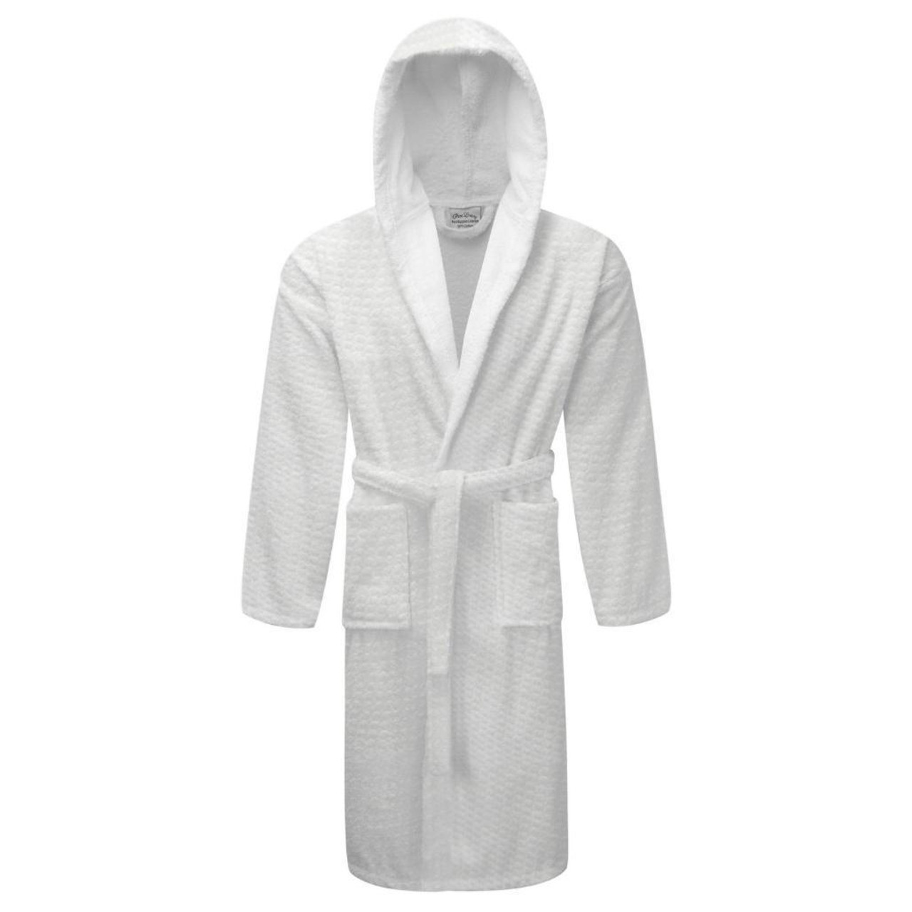 Premium 2in1 'Waffle Outer' 'Towelling Inner' 100% Cotton Dressing Gowns -  Hooded - British Wholesales