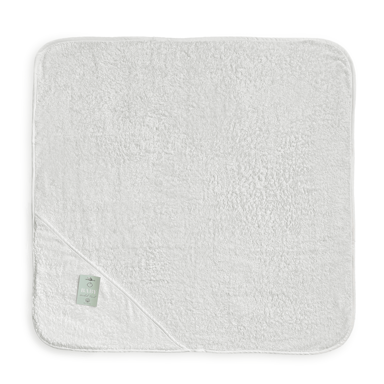Block Printed Cotton Baby Terry/Hooded Towel 01