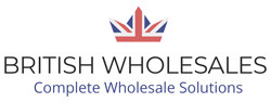 British Wholesales logo, a crown with the British flag as a fill pattern