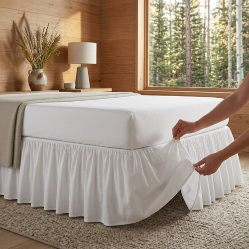 percale-base-valance-on-bed-frilled-skirt-easy-iron-180tc