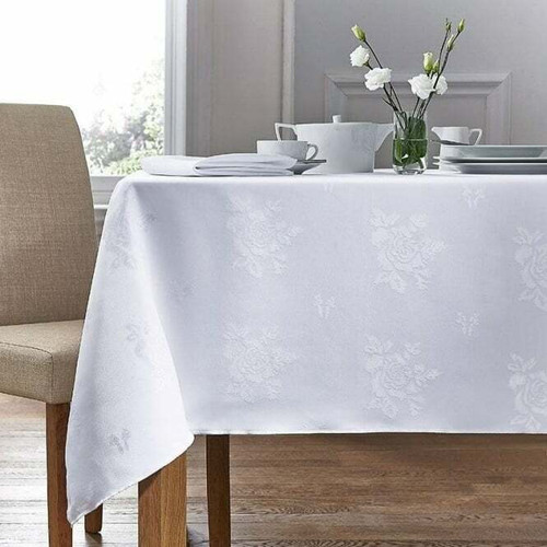 100% Polyester Damask Rose Design Tablecloths - 210 GSM - British