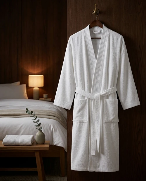 white-terry-cotton-kimono-bathrobe-hotel-suite-scene
