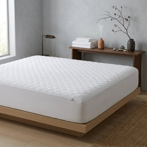 white-quilted-mattress-protector-fitted-on-bed-showing-diamond-quilted-pattern-and-secure-fit