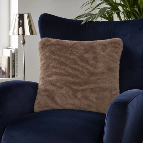 Faux Fur Cushion Cover - Mink