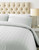 800 Thread Count Cotton Rich 2cm Sateen Stripe Duvet Cover Set  White