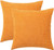 Set of 2 Cushions with Corn Corduroy Covers Included - 45x45 cm Set of 2 Cushions with Corn Corduroy Covers Included - 45x45 cm