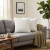 Set of 2 Cushions with Corn Corduroy Covers Included - 45x45 cm