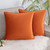 Set of 2 Cushions with Piped Velvet Covers Included - 45x45 cm Set of 2 Cushions with Piped Velvet Covers Included - 45x45 cm