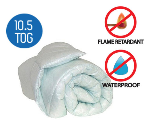 Image of Britishwholesales Waterproof Green Tint FR Duvet (Value Range)