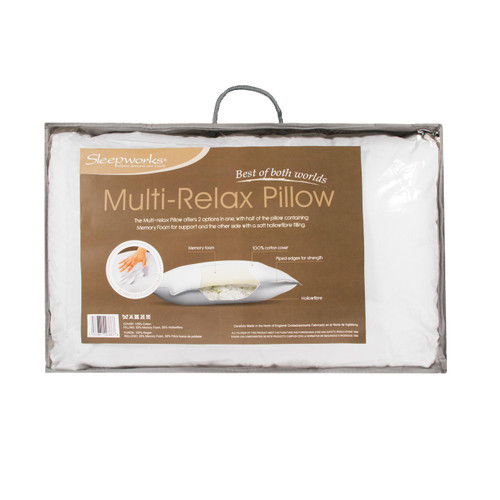 Image of Britishwholesales Multi-Relax Pillow with Memory Foam Support