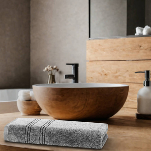 Image of Britishwholesales 600 GSM Opulence Zero Twist Soft Extra Plush Towels 100% Cotton - Bath Towel