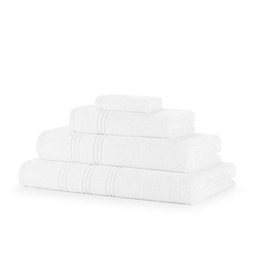4 Piece 600GSM Zero Twist Towel Bale - 2 Hand Towels, 2 Bath Towels -  British Wholesales