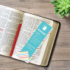 Girl Baptism Bookmark- Teal