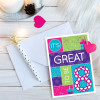 Great to Be 8 Greeting Card - Girl
