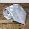 MEN'S Silver Plaid Necktie - Buffalo or Lumber Jack Plaid