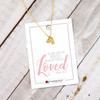 She is Loved Dainty Gold 2 Charm Necklace by Ringmasters
