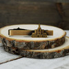 Deseret Peaks Utah Antique Gold Temple Tieclip