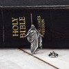 Ringmasters Antique Silver Christus Statue 3D Cast Pin Antique Silver 1.25"